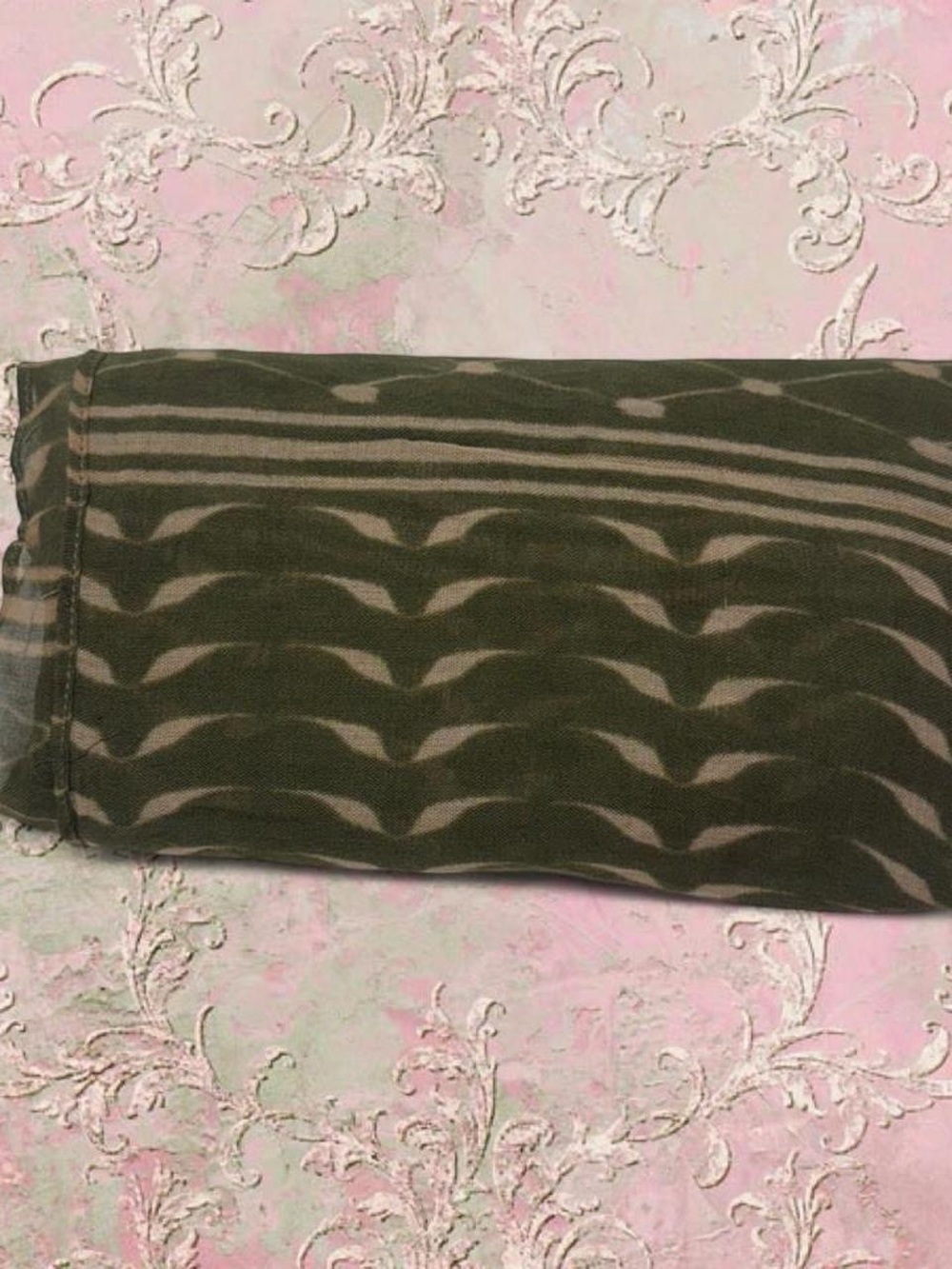 Pre-loved | Sold Out! Army Green/Beige Kuffiyeh Printed Modal Hijab/Scarf